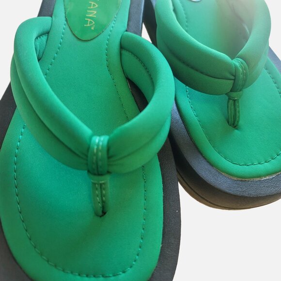 Liliana Green and Black Sandals - Size 8 - Picture 3 of 7